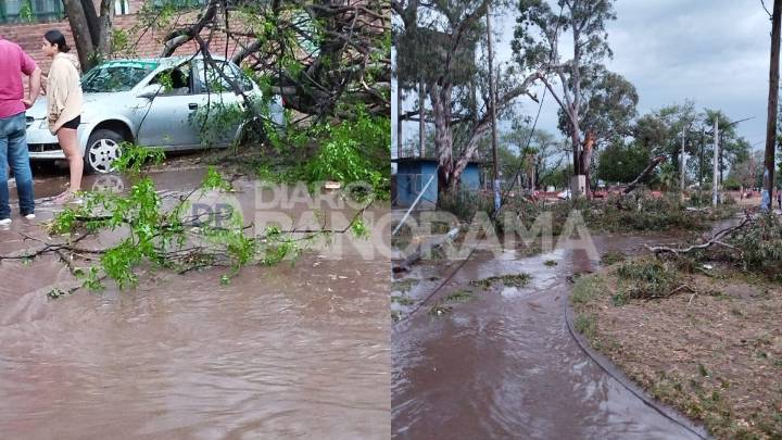 Temporal en Frías: fuertes vientos y granizo causaron destrozos y cortes de energía