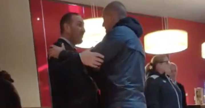 Kevin Thelwell and Patrick Stewart confronted by raging Rangers fans as leaked video shows astonishing hotel bust