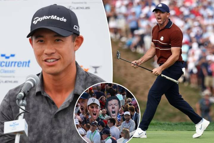 Collin Morikawa hits back at claims he egged on vile Ryder Cup fans