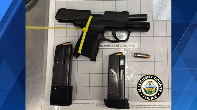 Gun found in bag at Pittsburgh airport, Latrobe man charged