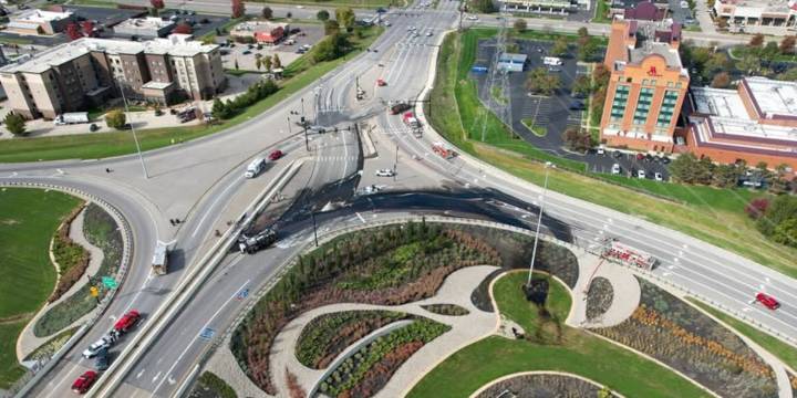 Diesel tanker blaze closes I-75 overpass in West Chester Township, officials say