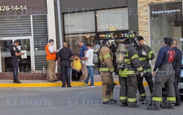 Galería.- DHL evacua por fuga de químico en paquete; hay dos intoxicados