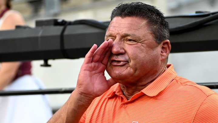 Jimbo Fisher, James Franklin want to coach, but Ed Orgeron's got the idea