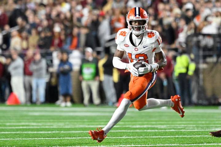 Clemson WR Bryant Wesco Jr. (back) out for season