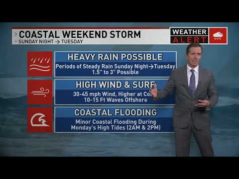 Gusty winds, heavy rain expected this weekend