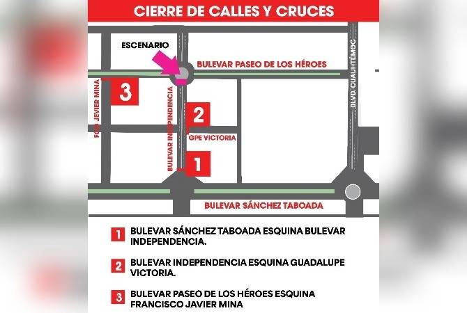 Cierre parcial de calles en Tijuana; instalan escenario para concierto de Residente