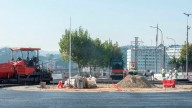 Las obras de A Sardiñeira por la intermodal, en su fase final