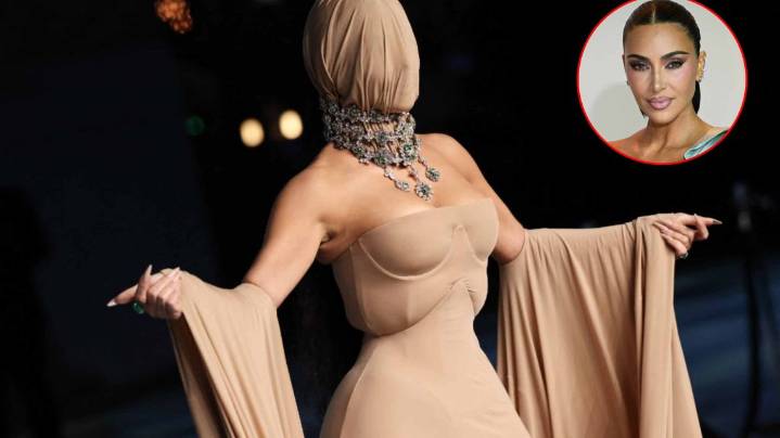 Kim Kardashian se vistió de 'Miss Incógnito' y opacó a Kendall Jenner, Haily Bieber y Kaia Gerber