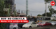 Hoy No Circula martes 14 de octubre de 2025: qué autos y placas descansan en CDMX y Edomex