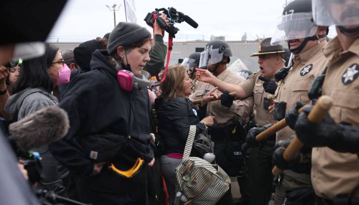 Several arrested as Broadview protests get underway