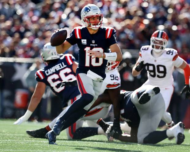 Patriots film review: How Drake Maye elevated his MVP campaign blowing out the Browns