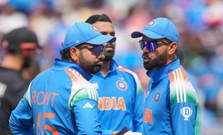 Kohli, Rohit fail to fire; India reduced to 25/3 as rain interrup...