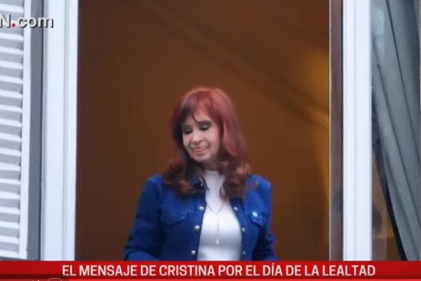 ''El 26 es Milei o Argentina'', el contundente mensaje de Cristina Kirchner en el 80° aniversario del 17 de Octubre