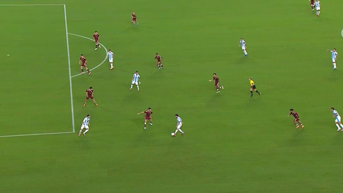 La Selección argentina empata 0 a 0 con Venezuela en el primer tiempo del amistoso de Miami