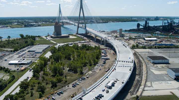Truck accidentally drives onto closed Gordie Howe International Bridge