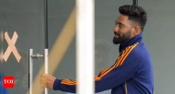 IND vs WI: Mohammed Siraj collapses after long spell, receives 'king