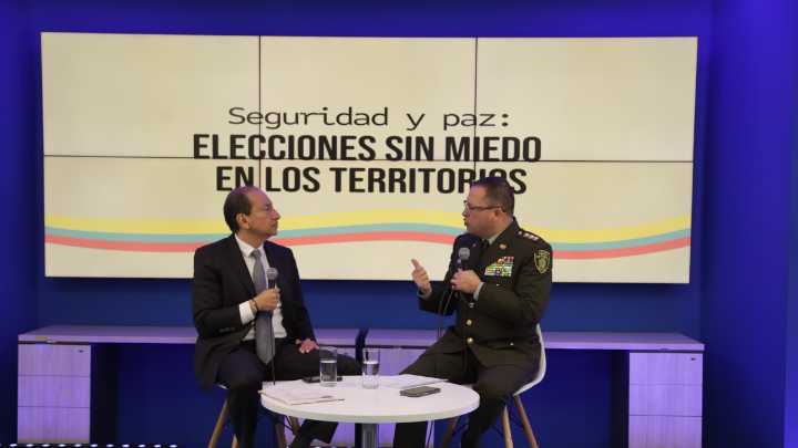 General Carlos Triana, director de la Policía, habla sobre la #PazElectoral: 'El 91 por ciento del territorio se encuentran en un riesgo bajo'