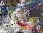 Clima en México hoy 8 de octubre de 2025: 'Priscilla' y zonas de baja presión provocarán lluvias en estos estados