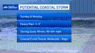 Weekend coastal storm to bring gusty winds, flooding