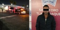 Aseguran tractocamión y detienen a conductor por daños a bienes municipales en Tlaquepaque