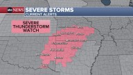 Central US states under severe thunderstorm watch
