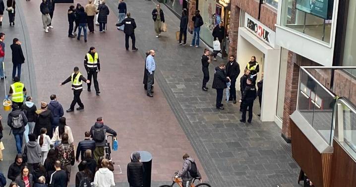 Police cordon at Cabot Circus after woman injured and bank evacuated