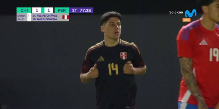 Felipe Chávez realizó su debut oficial con Perú ante Chile en Clásico del Pacífico por fecha FIFA 2025