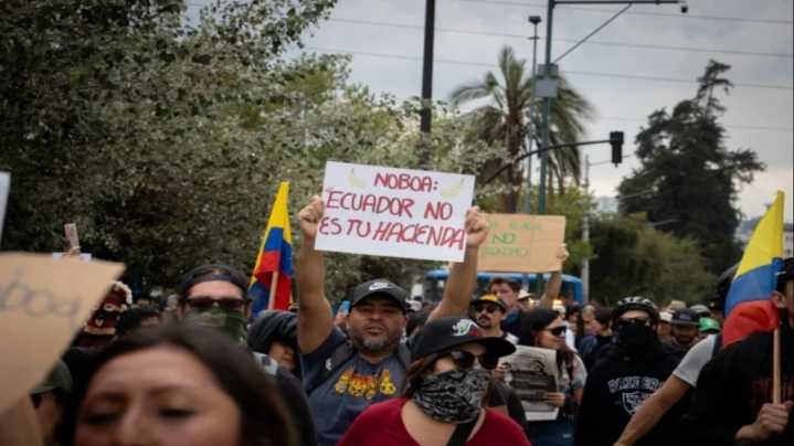 Protestas en Ecuador entran en su cuarta semana sin respuestas del Gobierno de Noboa