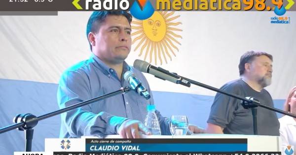 Más de 15.000 personas acompañaron a Claudio Vidal y Daniel Álvarez en el cierre de campaña en Pico Truncado