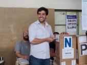 Votó Gino Visconti: “Votar es un acto de compromiso con el futuro del país”