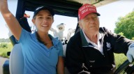 Trump Jokes About Nearly Getting Killed While Golfing With Granddaughter Kai