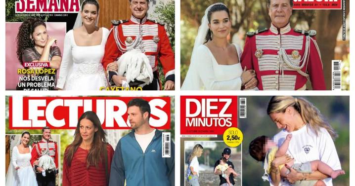 Las portadas de las revistas del corazón de hoy: la boda de Cayetano Martínez de Irujo, el nuevo amor de Eva González y la preocupación de Raquel Mosquera