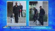 NFL players and their WAGs bring the fashion to the stadium