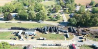 Train derailment shuts down village of Nora