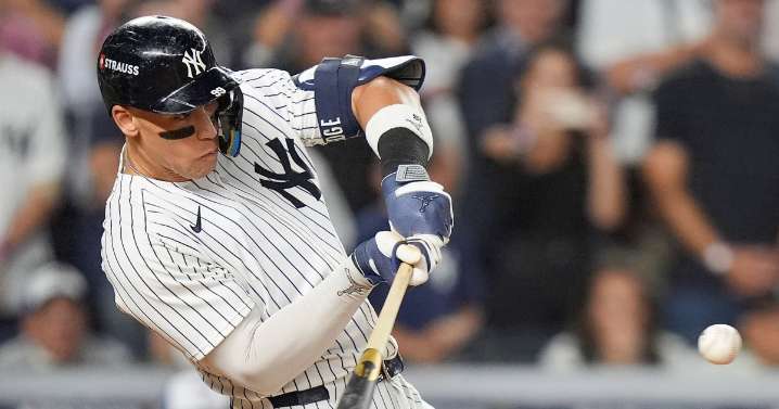 Judge rallies Yankees past Blue Jays 9-6 to save season, avert ALDS sweep