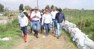 Gobierno de San Mateo Atenco y Conagua recorren puntis críticos del río Lerma
