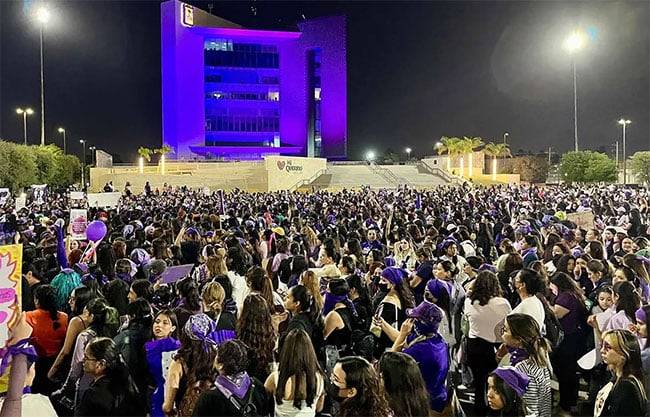 Acepta Policía de Román agresión a mujeres durante marcha del 8M