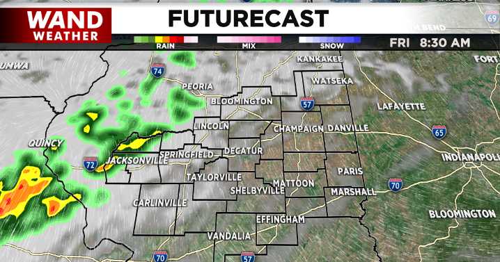 A slim chance for showers today