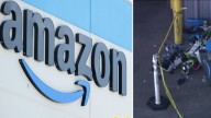 Dos drones de delivery de Amazon se estrellaron contra una grúa de construcción: así quedaron tras el impacto