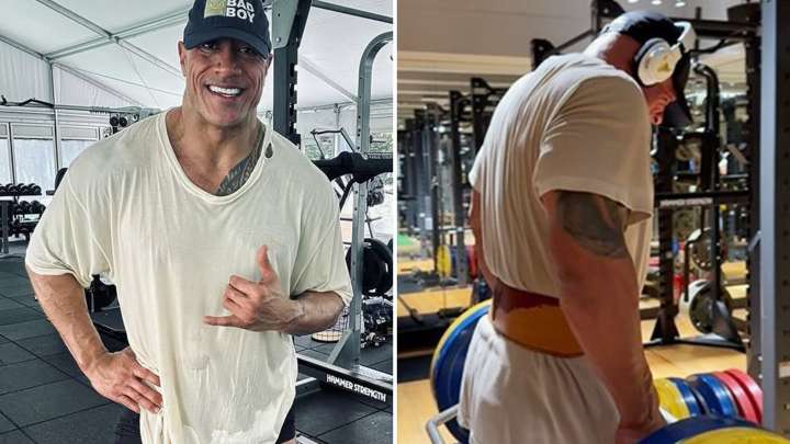'Smash' Through These Dwayne Johnson Workout Shots!