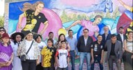 Nuevo mural embellece con color y brillo al barrio Alberdi