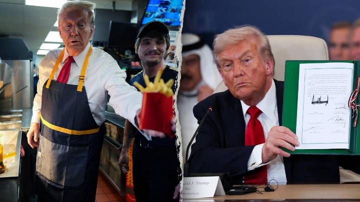 Trump goes from McDonald’s to Middle East peace in ‘political comeback’