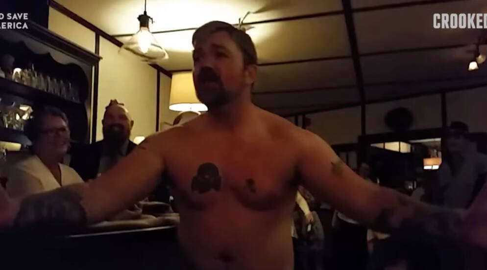 Progressive Maine Senate Candidate Reveals Nazi Tattoo on His Chest