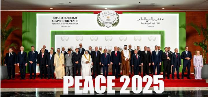 "Tenemos paz en Oriente Medio", declara Trump en la cumbre sobre Gaza en Egipto
