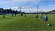 Rubén Sellés toma contacto con el Real Zaragoza bajo la mirada de Fernando López