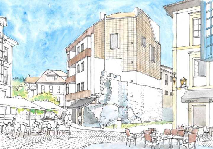 La rehabilitación de la muralla de Villaviciosa estará lista en el primer trimestre de 2026