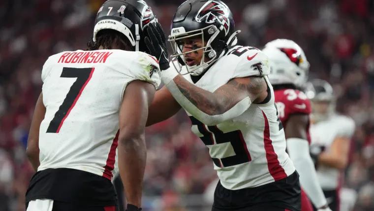 Tyler Allgeier injury update for Falcons comes amid Bijan Robinson monster game