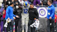 Rams receiver Puka Nacua leaves game vs. Ravens with a foot injury, returns in 3rd quarter