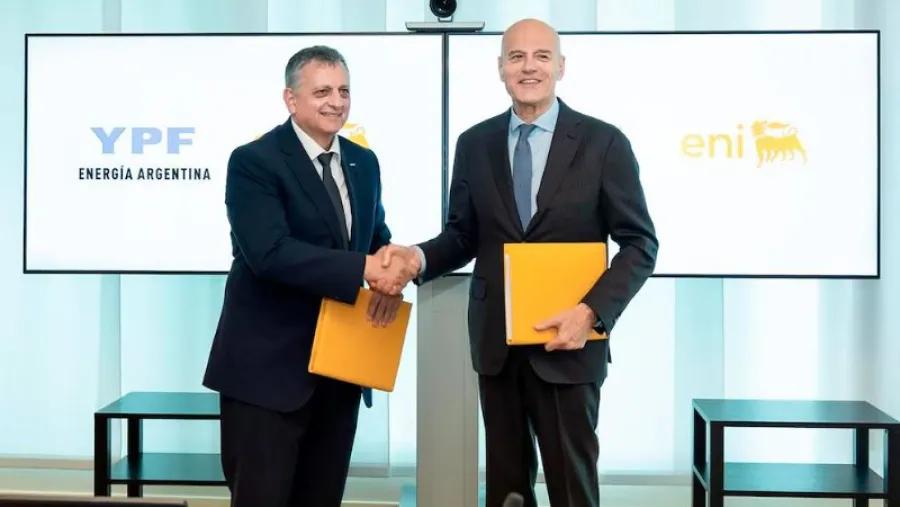 YPF y ENI firmaron un acuerdo para la exportación de gas de Vaca Muerta