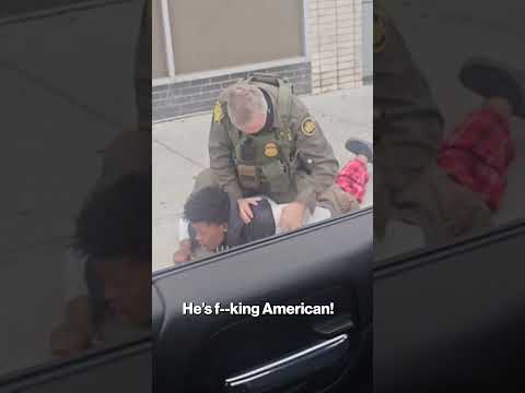 'I'm a US citizen!': Chicago Teen Tackled by Federal Agents #shorts